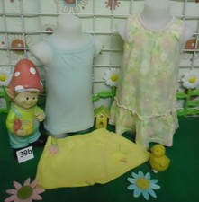 vêtements fille 18 mois,robe coton,top bretelles DPAM,short/jupe