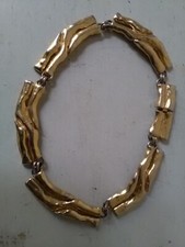 COLLIER PARURE DE COUTURIER MARQUE TORRENTE TRES BEL OR DORURE NICE GUILDED NE