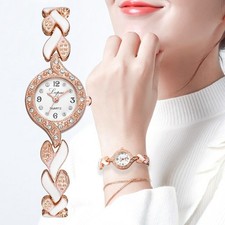 Montre femme Chic, Montre Femme doré et blanc, Montre Femme ronde, Tendance 