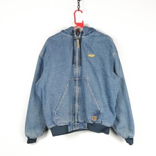 Berne à Capuche Jeans Veste Travail XL Manteau Édredon Doublé Actif Vintage