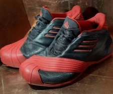 RARE UK Adidas Adiprene Torsion Basketball Baskets 2005 RETRO utilisé Rouge Taille 8!