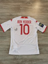 Maillot de football AS Monaco FC signé par Wissam Ben Yedder contre Lyon