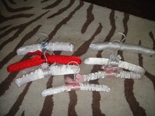 LOT OF 7 PADDED BABY INFANT TODDLER HANGERS