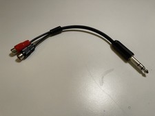 Câble d’insert RCA femelle mono Vers jack stéréo male 6,3 mm