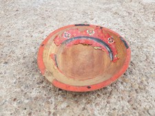 Vieux Primitive Fait à la Main & Peint en Bois Salad Plaque