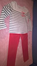 pantalon "PAPILLON" + haut "IN EXTENSO" (4 ans) 