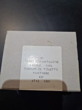Lot de 25 TUBES ÉCHANTILLONS PARFUM DE TOILETTE PANTHERE DE CARTIER RARE NEUF 