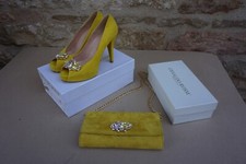 CHAUSSURES À TALON TAILLE 38 + POCHETTE OSVALDO ROSSI (DANS BOÎTES D'ORIGINE)