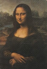 Carte postale postcard 10x15cm TABLEAUX PEINTURE PEINTRE L DE VINCI JOCONDE 1