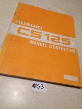 Suzuki CS125 CS 125 scooter D 1983 manuel technique atelier en français