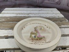 Royal doulton Queen of hearts nursery rhymes baby plate vintage antique