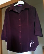chemise blouse liquette veste haut violet femme MIM - taille 36