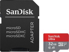 Carte mémoire micro SD SDHC SanDisk Ultra 32 Go classe 10 UHS I avec adaptateur