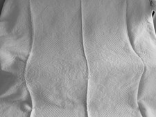 LINGE ANCIEN Couvre Lit  Couverture De Mariage Provençal  Blanc 1800/1900
