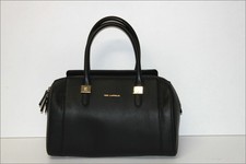 TED LAPIDUS   Sac Bowling PVC Noir Porté Main TTBE