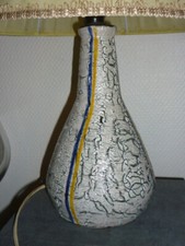 ANCIENNE PIED DE LAMPE DE CHEVET EN CERAMIQUE  VALLAURIS ? VINTAGE 50/60