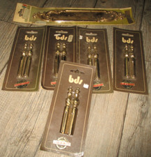 Déco maison-Réunion de plaque porte or fin - Extrémités barres a  rideaux Bronze