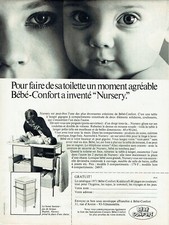  Publicité Advertising 0322  1971  Bébé-Confort  Nursery pour toilette bébé