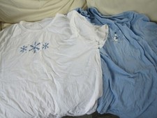 Paire de Noël Design Coton Sommeil tshirts NIGHTWEAR taille XL f&f