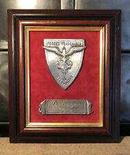 Cadre Bois Et Étain - Forces Françaises En Allemagne - 24,8x20,9 Cm