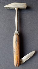 Rare outil ancien marteau couteau canif horloger cordonnier ? 