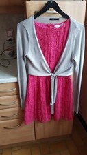 Robe fuschia 36 + gilet argent excellent état Mademoiselle R La Redoute 