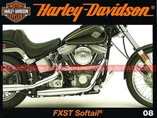 HARLEY DAVIDSON FXST 1340 Softail ; Custom & Bobber ; Service de Police MOTO