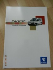 Catalogue PEUGEOT PARTNER Véhicule Utilitaire novembre 2002