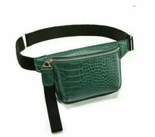  Moc-Croc green, Waist Bag, Fanny Pack , Belt Pack, Crossbody, Chest Pouch.