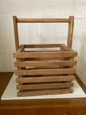 panier en bois de rangement avec anse matière pin 