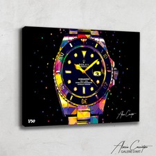 Tableau Pop Art Rolex art - Poster Rolex Art - Tableau Peinture Rolex Toile