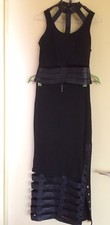 Superbe Ensemble  Jupe / Top Bustier Noir et Simili Cuir 36 Comme Neuf