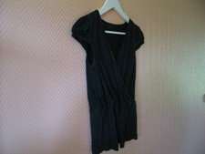 Top haut CAROLL 100% soie noir T.38