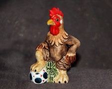 coq footballeur fabrication artisanal en céramique modelé unique original beau 