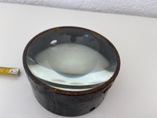 Vintage Ancienne Loupe De Bureau Presse Papier En Métal cabinet de curiosités 