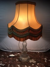 lampe De Salon en verre Milieu XXeme Roger et Gallet avec son abat-jour pagode