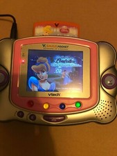 console vsmile pocket vtech avec jeux cendrillon vf + sac (promo)