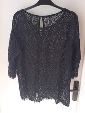 haut manches 3/4 noir taille 46/48 kiabi neuf