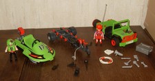 PLAYMOBIL REF : 3041 - 3371 JEEP ET REMORQUE AVEC BATEAU DE COURSE