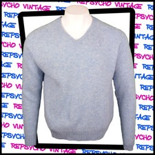 Robe Di Kappa Homme Col V Pull / Tricot Bleu Clair Taille XL 399 G