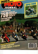 MOTO JOURNAL N0892 89 HONDA 750 VFR KAWASAKI 750 GPX SUZUKI GSX F 750