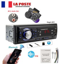 1 DIN HD Autoradio Bluetooth Voiture Stéréo Lecteur MP3 USB FM AUX-IN
