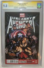 Uncanny Avengers #1 Detroit Fanfare RYAN STEGMAN SIGNED SS CGC 9.8 2012