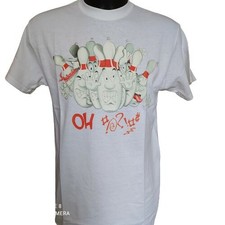 t-shirt homme bowling coton imprimé jeux sports taille M