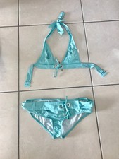 maillot 2 pieces HUIT bleu turquoise taille 38