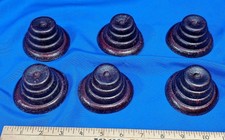 LOT 6 Vintage Furniture Movers Floor Cap Protector Mini Devo Hat Celluloid
