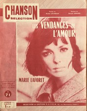 Partition Vendome Marie La Foret Les Vendanges De L Amour 1963