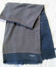 Echarpe foulard  soie vintage " Lanvin Paris " scarf 28 cm x 130 cm