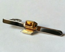 PINCE A CRAVATE vintage ORDINATEUR ANCIEN PC doré et argenté