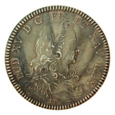 Jeton Louis XV - batiments du roi - palais du luxembourg  1721 Argent J10059